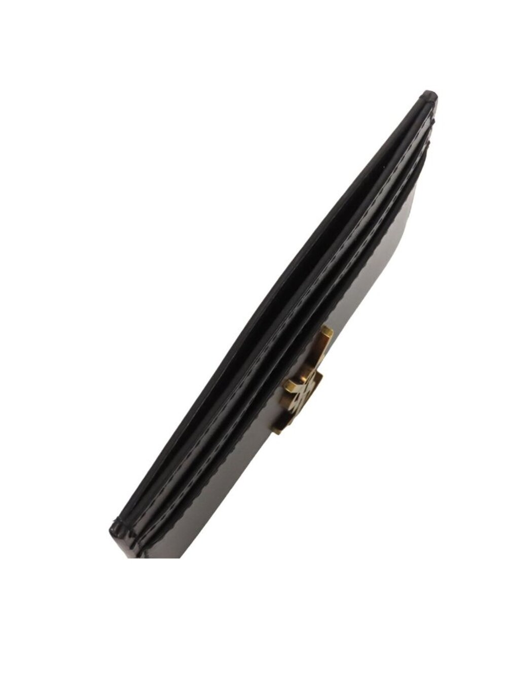Saint Laurent Card Case Black Leather Cassandra - Picture 4 of 9